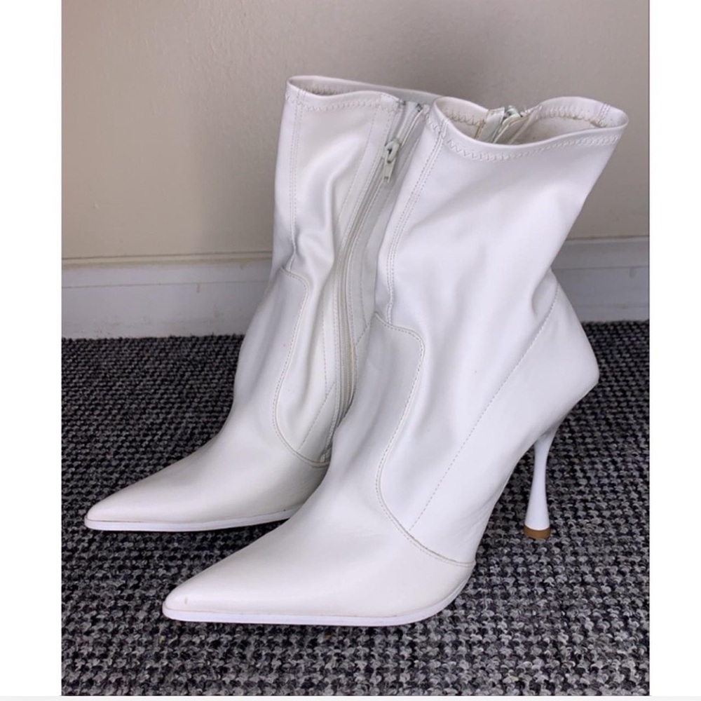 Ego Official White Heel Boots